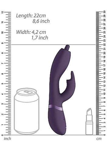 Wibrator Nilo - Pinpoint Rotating G-spot Rabbit - Purple na Arena.pl