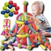 Klocki Magnetyczne zestaw konstrukcyjne 64 elem. Magnetic Sticks Edukacyjne