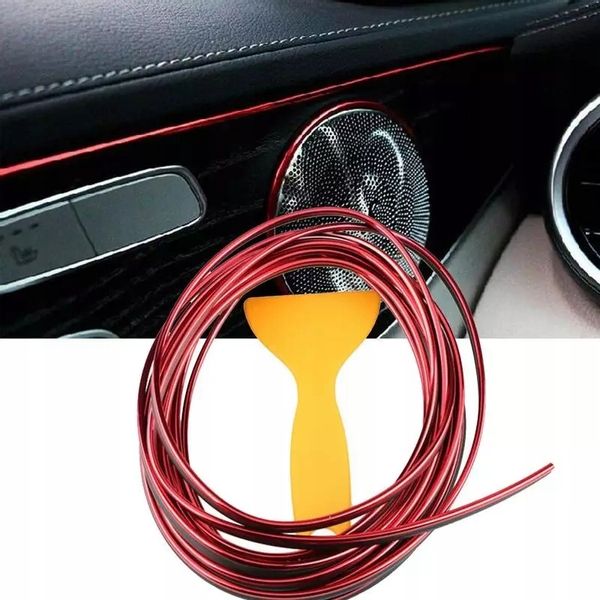 LISTWA TAŚMA OZDOBNA DO SAMOCHODU CHROM 5M TUNING zdjęcie 3