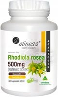 Aliness RÓŻENIEC GÓRSKI Rhodiola rosea 500mg x 60 Vege caps SERCE STRES