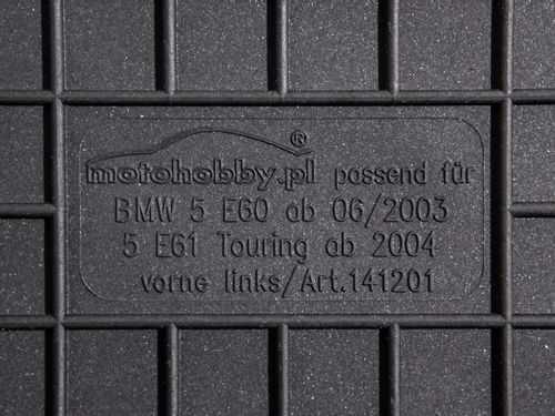 BMW 5 E60 / E61 DYWANIKI GUMOWE DEDYKOWANE STOPERY na Arena.pl
