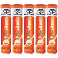 Krüger Suplement diety multiwitamina smak pomarańczowy 90g (20sztuk) x 5szt
