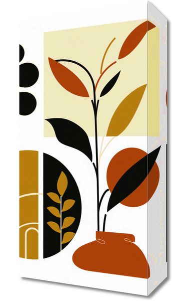 Obraz 20x40cm Kolaż Botaniczny zdjęcie 1