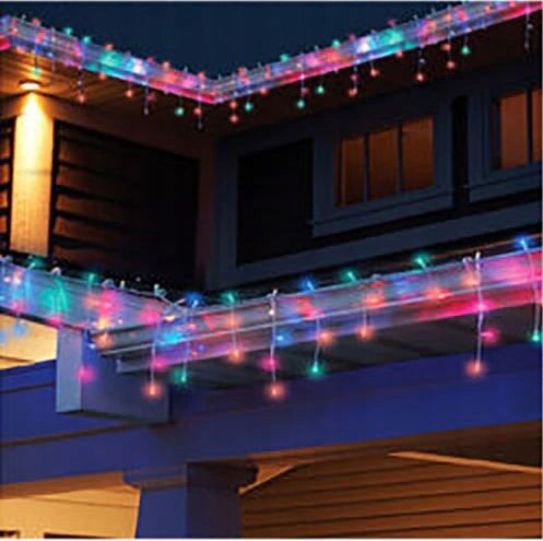 SOPLE 500 LED KURTYNA LAMPKI ZEWNĘTRZNE IP44 MULTIKOLOR + ZIMNY FLASH 21M na Arena.pl