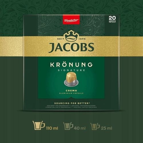 Kapsułki Jacobs do Nespresso(r)* Lungo, Espresso, Kronung, 100+20 GRATIS! na Arena.pl