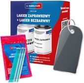 lakier zaprawka + bezbarwny + patyczki zaprawkowe opel 163 lichtsilber