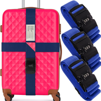 3X PAS ZABEZPIECZAJĄCY KOD SZYFR WALIZKI TORBY BAGAŻU PASEK IDENTYFIKATOR