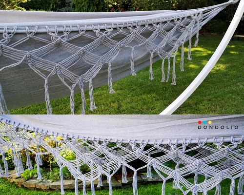 Hamak Brazylijski Dwuosobowy XXL 220kg BOHO makrama Wytrzymały DONDOLIO na Arena.pl