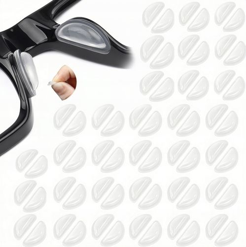 32 PAR NOSKÓW PRZYKLEJANYCH PRZEZROCZYSTYCH DO OKULARÓW 64 NOSKÓW SILIKON na Arena.pl