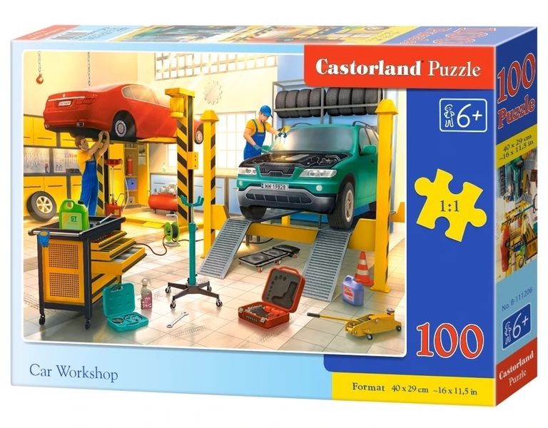 PUZZLE 100 CAR WORKSHOP zdjęcie 1