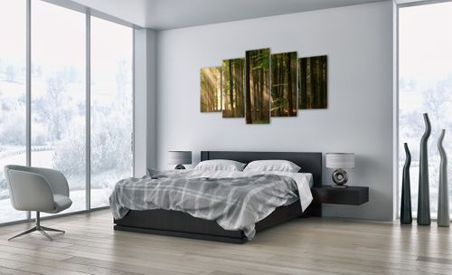 Obraz Na Płótnie - Las Drzewa Chrust  - 160X85 Cm - Ea160X85-3628 na Arena.pl