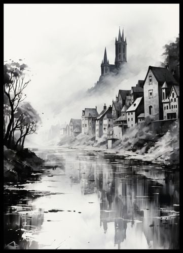 Plakat 50x70cm Mglisty Refleks na Arena.pl