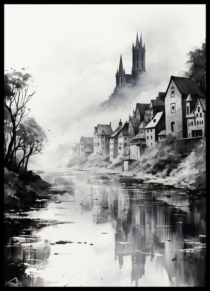 Plakat 50x70cm Mglisty Refleks zdjęcie 2