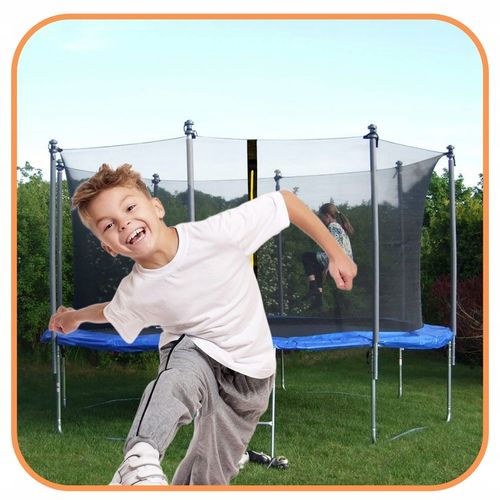 SIATKA DO TRAMPOLINY WEWNĘTRZNA MOCNA OCHRONNA na 8 SŁUPKÓW 304-312 cm 10FT na Arena.pl