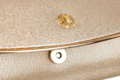 Torebka kopertówka damska złota wieczorowa elegancka na ramię Rovicky na Arena.pl