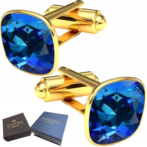 Złote Spinki do Mankietów Biżuteria Srebrna 925 Na Prezent Uniwersalne na Arena.pl