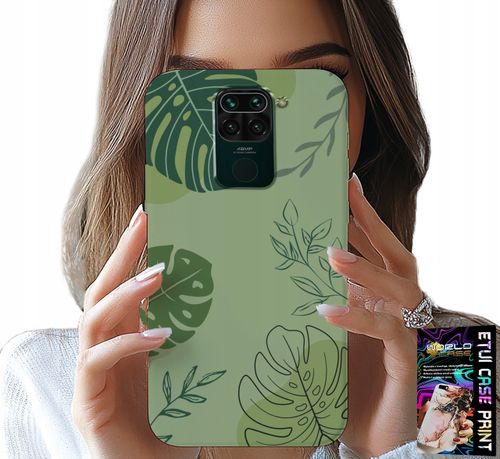ETUI DO XIAOMI NOTE 9 - ZIELONE LIŚCIE ROŚLINNE WZORY PLECKI na Arena.pl