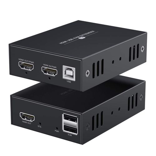 NIEKOMPLETNY Przedłużacz HDMI PWAYTEK KVM Ethernet 45m Cat5e/6 POWYSTAWOWY na Arena.pl