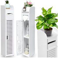 REGAŁ SŁUPEK ŁAZIENKOWY AŻUROWY BIAŁY PÓŁKA NA PAPIER TOALETOWY SZAFKA WC