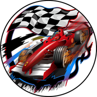 Opłatek na tort Formuła F1 McLaren Mercedes Wyścig Lamborghini Tekst Gratis