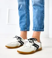 Białe sneakersy tampki damskie sznurowane Malkan 37