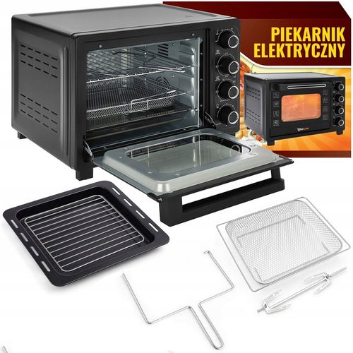 PIEKARNIK ELEKTRYCZNY Z TERMOOBIEGIEM SUSZARKA SPOŻYWCZA GRILL 45L na Arena.pl