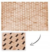 MATA ŁAZIENKOWA BAMBUSOWA DREWNIANY DYWANIK ANTYPOŚLIZGOWY 50x70cm