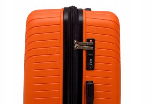 DUŻA WALIZKA PODRÓŻNA POLIPROPYLEN + POSZERZENIE SUWAKA BAGIA 100L na Arena.pl