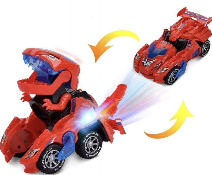 AUTO ROBOT DINOZAUR TRANSFORMUJĄCE AUTKO BOT 2w1 zdjęcie 3