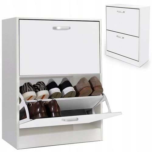 SZAFKA na buty regał 2 komory OBUWIE komoda pojemna do przedpokoju na Arena.pl