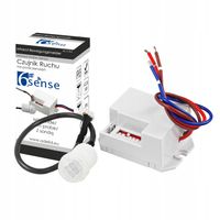 MINI CZUJNIK CZUJKA RUCHU 360° LED SONDA ZMIERZCHU SENSOR PIR 230V