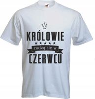 Koszulka męska KRÓLOWIE RODZĄ SIĘ W CZERWCU imię