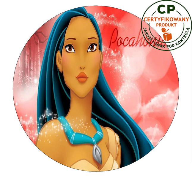 Opłatek na tort Pocahontas zdjęcie 1