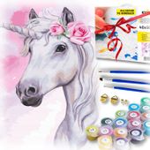 Zestaw do malowania po numerach - jednorożec