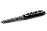 Nóż motylkowy motyl treningowy składany grzebień