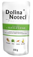 Zdrowa karma dla psa z dużą zawartością mięsa Dolina Noteci Dziczyzna 150g