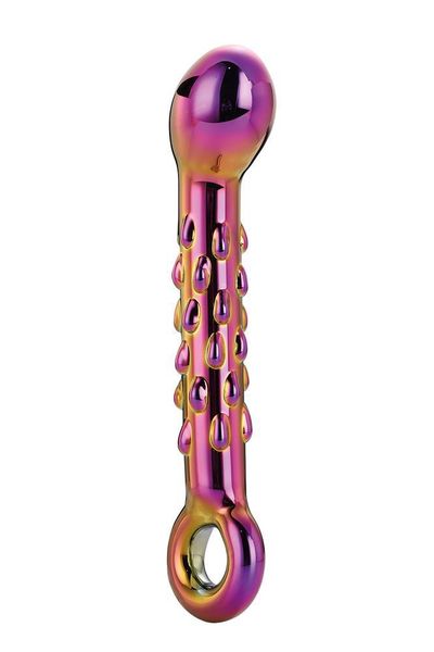 Glamour Glass Ribbed G-Spot Dildo zdjęcie 2