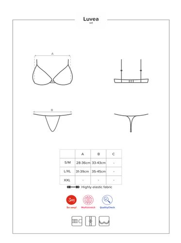 Obsessive Luvae Komplet 2-Częściowy S/M na Arena.pl