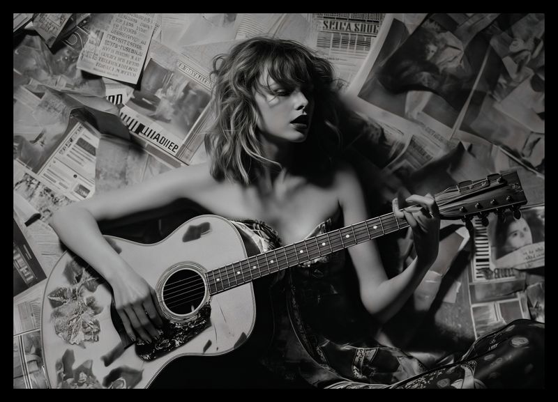 Plakat 42x29,7cm Młoda Gitarzystka zdjęcie 2