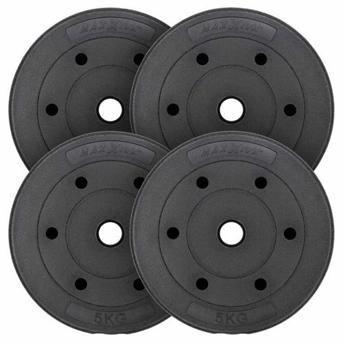 MAXXIVA Zestaw obciążników 4 x 5 kg, cement, czarny na Arena.pl