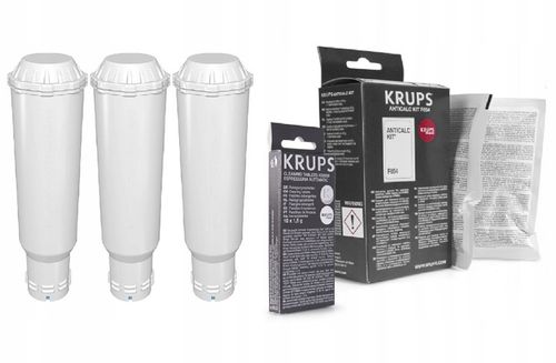 3x Filtr Wody AL-TES46 Do Ekspresu Krups + Odkamieniacz F054 + XS3000 na Arena.pl