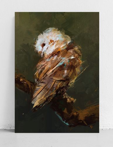 Obraz na płótnie sowa abstrakcja 50x70 cm na Arena.pl