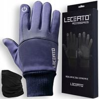 ZIMOWE RĘKAWICZKI DOTYKOWE NA ROWER WODOODPORNE WIATROSZCZELNE LECERTO