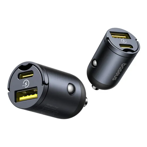 ładowarka samochodowa baseus tiny star 30w usb-a usb-c - czarna na Arena.pl