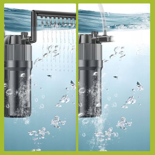 5W1 FILTR WEWNĘTRZNY Z LAMPĄ UV 500L/H DO AKWARIUM 10-120L z UVC na Arena.pl