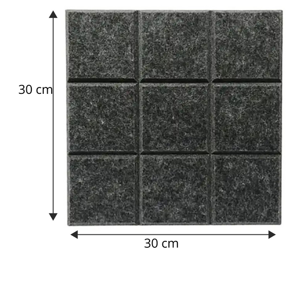 Panele Ścienne Filcowe 3D Kwadrat Zagłówek Samoprzylepne Akustyczne Soft zdjęcie 3