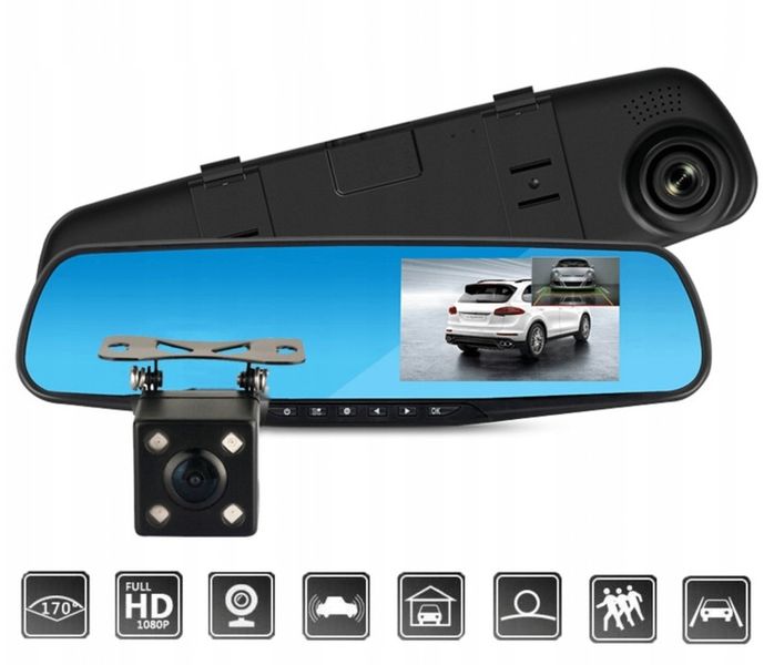 WIDEOREJESTRATOR KAMERA COFANIA LUSTERKO FULL HD zdjęcie 6
