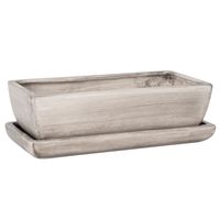 Kaktusiarka Ceramiczna 27cm doniczka beton eco
