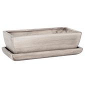 Kaktusiarka Ceramiczna 27cm doniczka beton eco