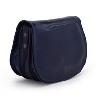 Listonoszka skórzana półksiężyc klasyczna torebka